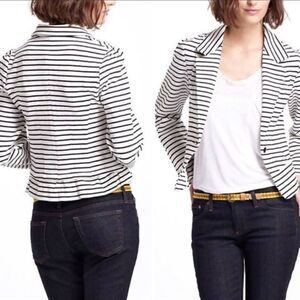 Anthropologie Cartonnier Striped Spinnaker Blazer Jacket